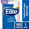 Elite Toalla de Papel Ultra Absorbente 1 Rollo 180 Hojas
