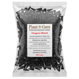 Dragons Blood Charcoal Incense Cones 1" TOPFLOW - 500 Pack Bulk Wholesale - Natural Scented Cones Handmade Hand Dipped