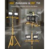 LED Work Light with Stand, 10000 Lumen 2 Head Portable