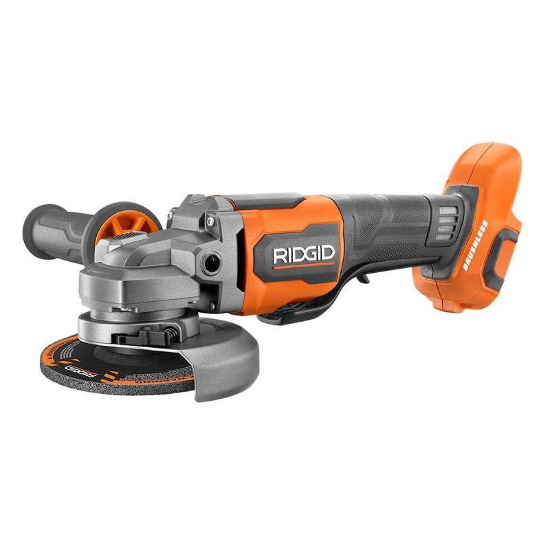 RIDGID 18V Brushless Cordless 4-1/2 in. Paddle Switch Angle Grinder