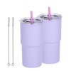Suertestarry 16 oz taza de coche (2, Púrpura)