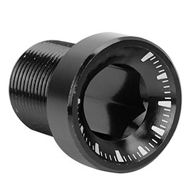 VGEBY Bike Crank Arm Bolt, M15 Bottom Bracket Bolt M15*19mm Splined Bottom Bracket Bolts Bike BB Axis Screws for Mountain Road Bike (Black)