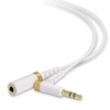 Elecom Headphone/Earphone Extension Cord, Heavy Duty, 0.14 inch (3.5 mm)