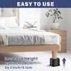 MixDora Bed Risers 1 Inch Square Stackable Furniture Risers Anti-Slip