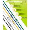 Rosaver Garbage Can Bands Cord Lord Design Adjustable Large Trash