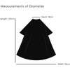 TRIXES Black Full Length Cape Unisex Professional Hairdressers Gown for