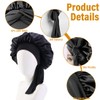 Satin Bonnet Night Sleep Hat, Satin Silk Sleep Cap, Adjustable