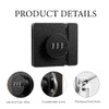 Black Keyless Combination Cabinet Lock, Anti-Pry 3-Digit Security for Swinging/Sliding