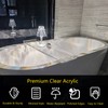 CXNGD Bathtub Tray Table, Clear Acrylic, Anti-Slip Bath Caddy, 32.3