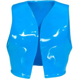 Figures Toy Company Blue Rubber Jacket Vest for WWE & AEW Wrestling Action Figures