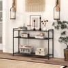 Livofloral 40.6" Narrow Console Table with 3 Storage Shelves, Hallway