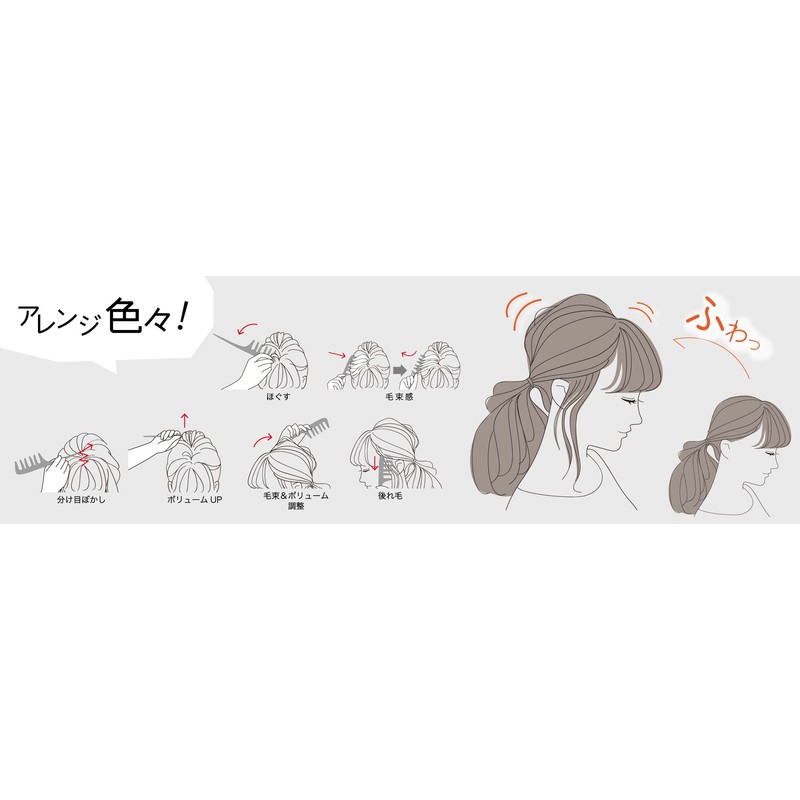 Bess Vess AC-600 Bangs Styling Comb, Made in Japan