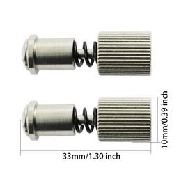 IYBQIU 2 Pcs Sewing Machine Spring Clamp Universal Presser Foot Clamp Durable Change Presser Foot Accessory for Quick Change Household Sewing Machine Presser Foot, Silver