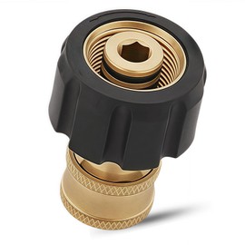 Pressure Washer Adapter,M22-15mm to 1/4 Quick Connect,Brass High-Pressure Coupling with Internal Thread