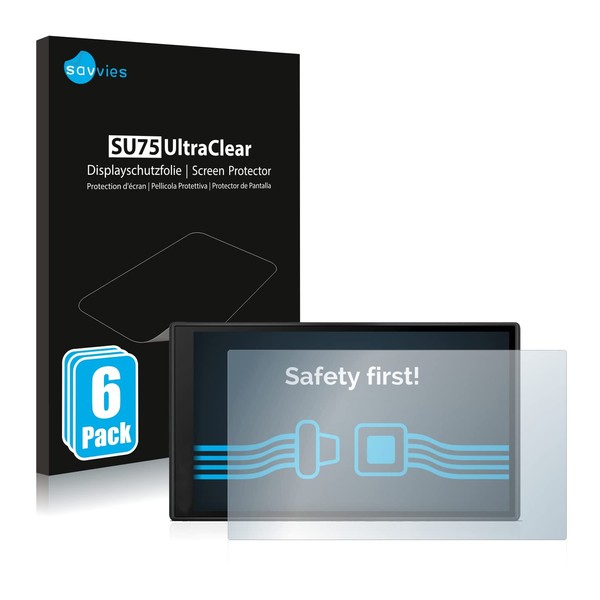 Savvies 6 Pack Screen Protector compatible with Garmin DriveSmart 66