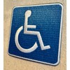Handicapped Logo Sign Embroidered Patch Iron-On Disabled Highway Road Biker
