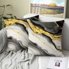 Joymaison Black Gold Marble Cushion Covers 45 x 45 Pack