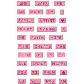 Spellbinders Xs Girlie Grunge Labels (D), Multicolour