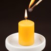 GINITIRI Natural Beeswax Votive Candles,11-12 Hours Unscented Votive Candles Bulk,6