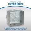 OHLECTRIC 4" Square Welded 2-1/8" Deep Boxes with 1/2 and