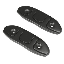Thorn Boat Folding Cleat,Flip Up Marine Stainless Steel 4-1/2" Black Dock Cleat W/Fasteners (Black ，4-1/2“， 2pcs)