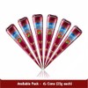 6 x Dark Brown Mehndi All Natural Body Art Organic