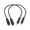Seadream 2Pack 2.5mm Male to Female Mono Extension Cable 30cm