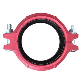 8 Inch (NPS 8") Flexible Grooved Coupling - Ductile Iron, UL/FM Certified for 8.625" OD Fire Sprinkler Pipes (Wet/Dry Systems), Moderate Pressure 2.5Mpa/360 PSI(DN200(NPS 8"))