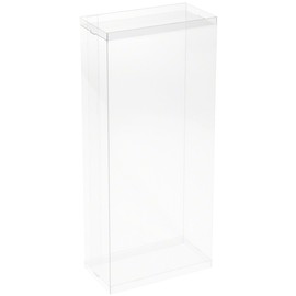 DollSafe Clear Folding Display Box for Extra Large 11-12.5 inch Dolls and Action Figures, 6" W x 3" D x 13" H, Pack of 6