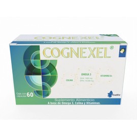 EXELTIS RETHINKING HEALTHCARE Cognexel: Colina, Omega 3 (DHA 1000 mg, EPA 142.80 mg) y Vitamina D