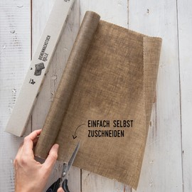 beegut Linen Beeswax Cloths Roll 100 x 35 cm, Sustainable & Reusable Cling Film to Cut Yourself, Organic Beeswax