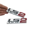 2pack LS2 Engine Emblem 6.0L V8 Engine Badge Nameplate Compatible