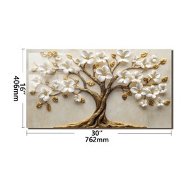 Evgosm Tempered Glass Backsplash for Kitchen, Flowers Stove Splashback, Glass Backsplash, Used for Kitchen Wall Protection and Decoration, Easy to Install and Clean. (30x16'')