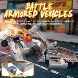 snookids Remote Controlled Car - Pack of 2 Remote Controlled Armoured Combat Vehicles Toy Children from 3 Years, Mini Car Scooter with Remote Control, Toy Car Gifts for Boys Girls