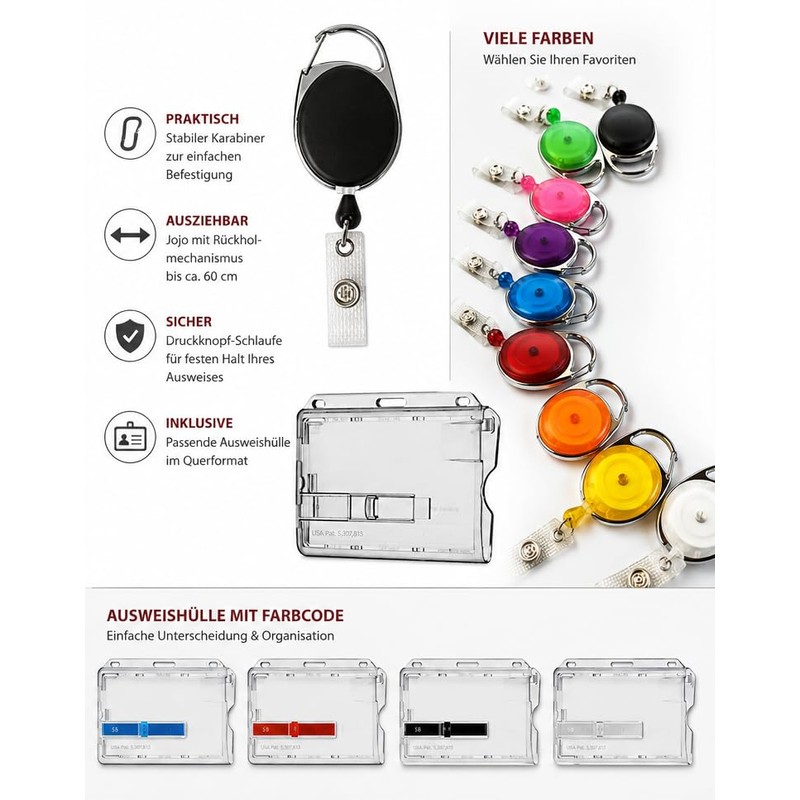 1 x ID Card Set - ID Yo-Yo Zipper Oval