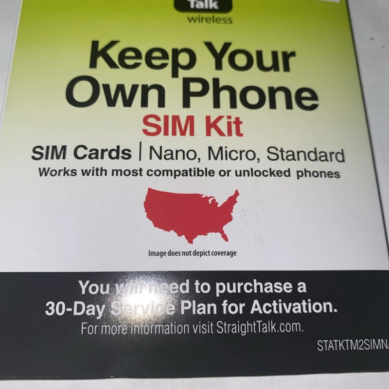 Straight Talk CDMA Activation Compatible SIM Card 3/1 Free Shipping