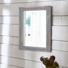 AAZZKANG Wood Framed Mirror 20"x16" Rectangular Rustic Wall Mirror Farmhouse