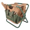 Esschert Design Canvas Tool Bag and Stool Carry-all
