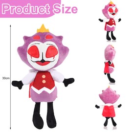 Zaloife Plush Devil Doll Blitzo, Devil Plush Figure, Stolas Owl Plush, Soft Owl Stolas Anime Throw Pillow, Anime Plush Toy, Gifts for Game Fans Children and Adults