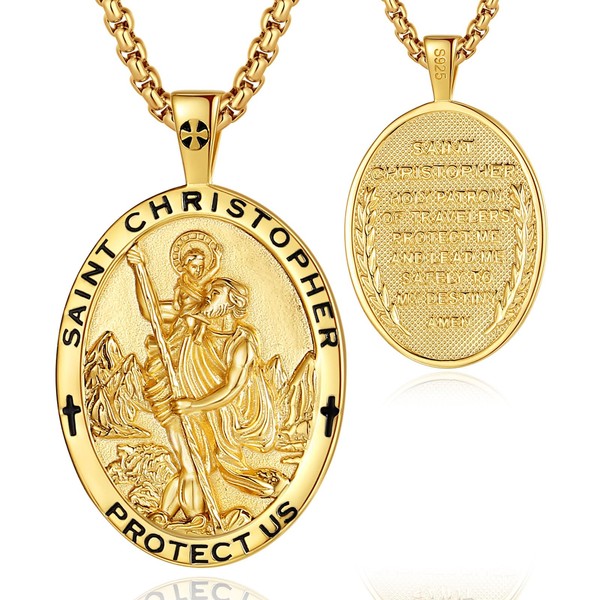 EUDORA Harmony Ball 925 Sterling Silver St Christopher/St Michael/St Benedict/St