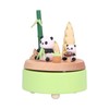 Panda Shaped Music Box Desktop Wooden HandiCraft Ornament for Valentine's