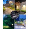 CLY 6 in 1 Solar Spot Lights Outdoor, 2700K Warm