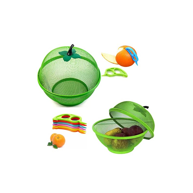 Wicker Fruit Tray -Handled Wicker Fruit Basket, Wicker Fruit Bowl,