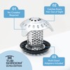 TubShroom Ultra Revolutionary Bath Tub Drain Protector Hair Catcher/Strainer/Snare, Stainless