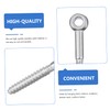 Hohopeti 6pcs Heavy Duty Eye Bolt Screws Set Self-Tapping Wood