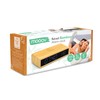 Mooov Bamboo Alarm Clock with LED Display, Black, Indoor Temperature,