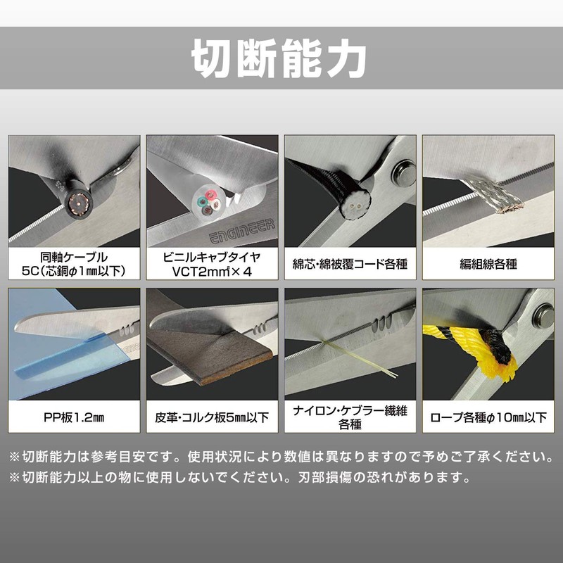 Engineer PH-57 Best Combination Professional Grade Japanese Stainless Steel Scissors