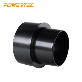 POWERTEC 70170 5” to 4” Reducer Dust Collection Fitting, ABS Plastic (Black)