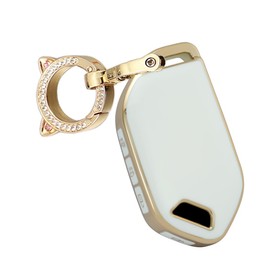 ontto Intelligent Key Fob Holder Fit for Kia Telluride 2023 2024 Car Key Cover, Beige