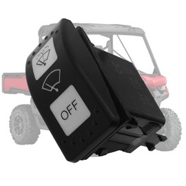 Windshield Wiper Control Switch, Compatible with Can-Am Defender HD10 HD8 Maverick X3 2016-2023, 7 Pin (ON)-ON-Off Wiper Washer Rocker Switch Replace 710004941